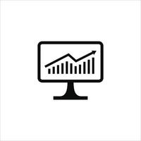 Computer analysis icon isolated symbol in vector