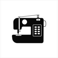 Sewing machine glyph icon isolated sign symbo in vector. Logotype vector