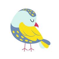 lindo pajarito. pájaro exótico. ilustración vectorial vector