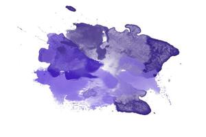 Purple abstract watercolor paint brush, stain texture. Background. Copy space. photo