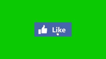 cursore della mano fare clic sul download gratuito del pulsante Mi piace di facebook video