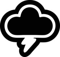 icono de nube de tormenta vector