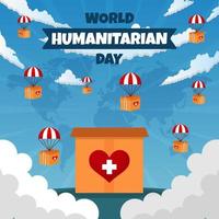 World Humanitarian Day Background vector