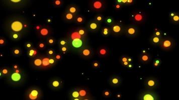 abstrato animado. luzes de bokhe flutuantes. fundo de partículas bokeh, animação abstrata de fundo bokhe, fundo desfocado, luzes flutuantes de bokhe.
