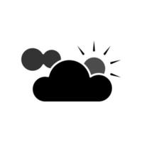 Illustration Vector Graphic of Partly Cloudy Icon