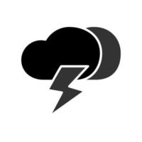 ilustración vectorial gráfico del icono de tormenta vector