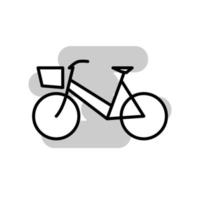 ilustración vectorial gráfico del icono de la bicicleta vector