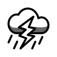 ilustración vectorial gráfico del icono de tormenta vector