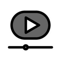 ilustración vectorial gráfico del icono de video vector