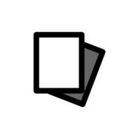 paper icon template vector
