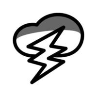 ilustración vectorial gráfico del icono de tormenta vector