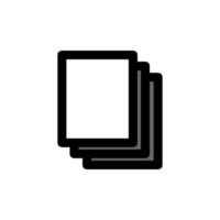 paper icon template vector