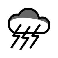 ilustración vectorial gráfico del icono de tormenta vector