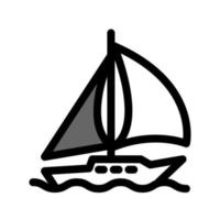 Illustration Vector Graphic of Yacht Icon