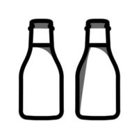 ilustración vectorial gráfico del icono de la botella de leche vector