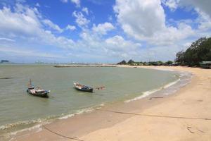 Sea sand sun beach for relax in holiday Thailand photo