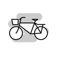 ilustración vectorial gráfico del icono de la bicicleta vector