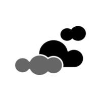 ilustración vectorial gráfico de icono nublado vector
