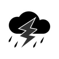 ilustración vectorial gráfico del icono de tormenta vector