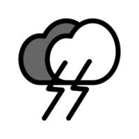 ilustración vectorial gráfico del icono de tormenta vector