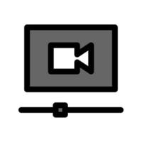 ilustración vectorial gráfico del icono de video vector