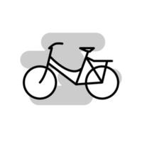 ilustración vectorial gráfico del icono de la bicicleta vector