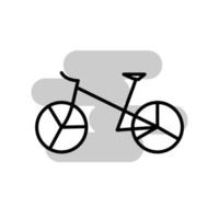 ilustración vectorial gráfico del icono de la bicicleta vector