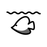 Illustration Vector graphic of Fish icon