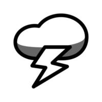 ilustración vectorial gráfico del icono de tormenta vector