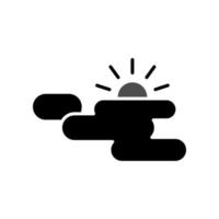 Illustration Vector Graphic of Partly Cloudy Icon