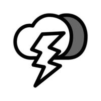 ilustración vectorial gráfico del icono de tormenta vector