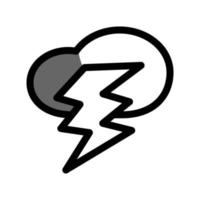 ilustración vectorial gráfico del icono de tormenta vector