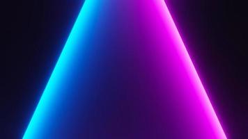 3d render of flash neon and light glowing on dark scene. Speed light moving lines. photo