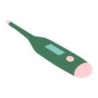 Vector medical first aid and thermometer. Flat illustration healthcare
