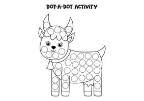 Dot To Dot Cute Animals Coloring book for toddlers: Dot Markers Activity  Book Gift For Kids Ages 1-3, 2-4, 3-5 Cow sheep duck goat lamb goose piggy  ca (Paperback)