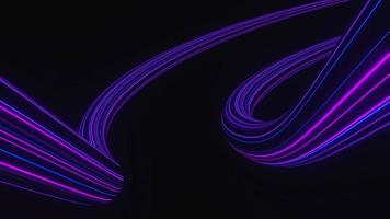 3d render of flash neon and light glowing on dark scene. Speed light moving lines. High fast  motion blur. Technology internet of future network. Sci fiction of hyperspace interstellar travel. photo