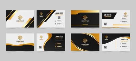 Law Firm Business Formal Card Collection vector