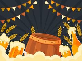 International Beer Day Background vector