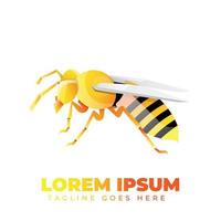 Wasp Gradient Logo Template vector