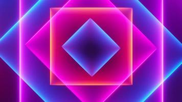 3d render of flash neon and light glowing on dark scene. Speed light moving lines. photo