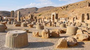 restos del sitio arqueológico de persépolis video