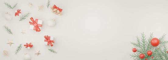 Pantalla de banner 3d para presentación de productos y cosméticos con concepto de feliz navidad y feliz año nuevo. geométrico moderno. plataforma para maquetas y mostrar la marca. foto