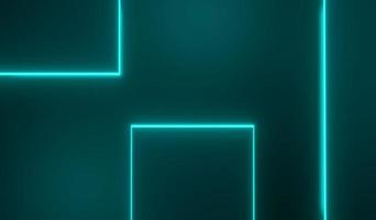3d render of RGB neon light on darkness background. Abstract Laser lines show at night. Ultraviolet spectrum beam scene photo