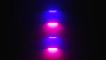 3d render of flash neon and light glowing on dark scene. Speed light moving lines. photo