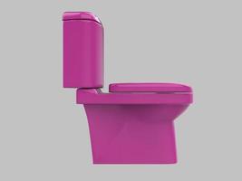lavatory closet bathroom wc water pink 3d illustration photo