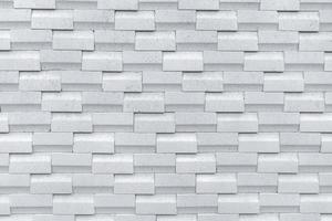 White brick wall with simple pattern. White wall texture abstract background. Modern design of brick wall background. Simple abstract wallpaper. Concrete surface texture. Exterior architecture design. photo