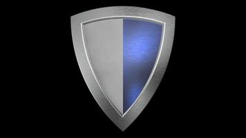 shield silver medieval 3d illustration render photo