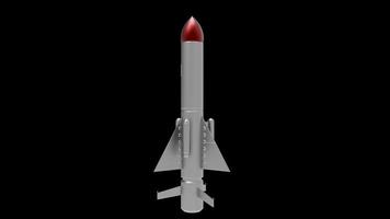 rocket missile war conflict ammo warhead nuclear militar weapon nuke 3d illustration spaceship photo