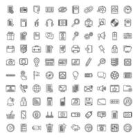 Interface icons set outline vector. Comment browser vector