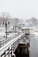 Winter on the pier photo